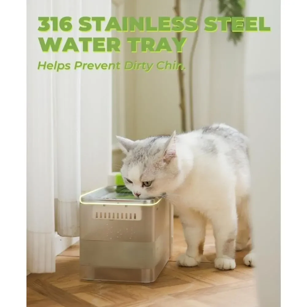 Furbulous Cube 3.3L Pet Water Fountain Ultrafiltration Quiet Cat Dog Dispenser